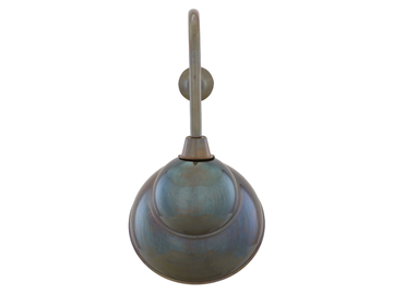 NOVO LARGE OUTDOOR SIGN LIGHT - Handmade brass wall lamp by mullan lighting - view 3